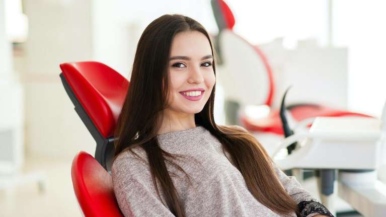 Lady after cosmetic dentistry in Beachwood, OH