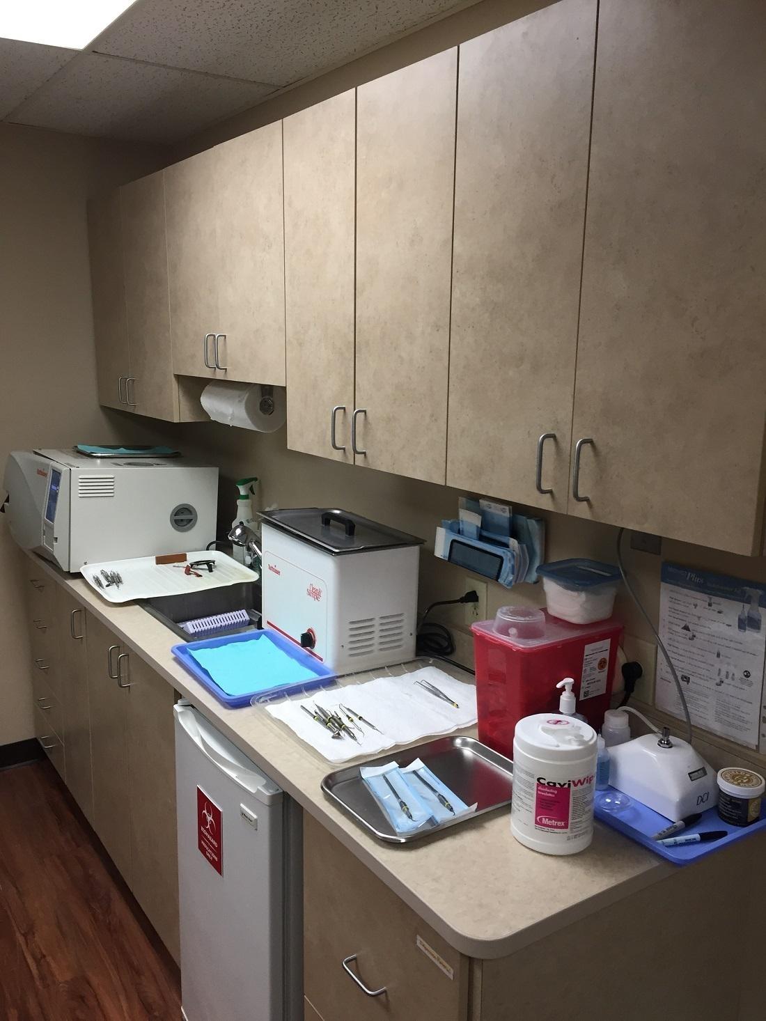 Safety & sterilization area at Beachwood Smiles dentist office in Beachwood, OH